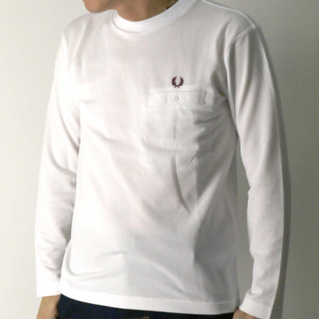 FRED PERRY ピケ ロングスリーブ Tシャツ 鹿の子 ロンT