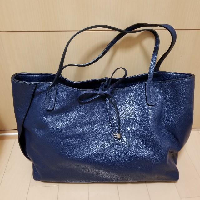 美品✨GIANNI CHIARINI  レザーリボントートバッグ