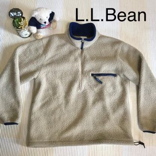 エルエルビーン(L.L.Bean)の【L.L.Beanボアプルオーバーベージュ】(ブルゾン)