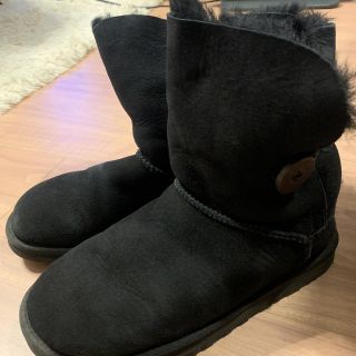 アグ(UGG)のアグ‼︎ ブラックブーツ　24センチ(ブーツ)