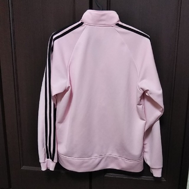 adidas(アディダス)のアディダス160 ピンクジャージ上 キッズ/ベビー/マタニティのキッズ服女の子用(90cm~)(ジャケット/上着)の商品写真