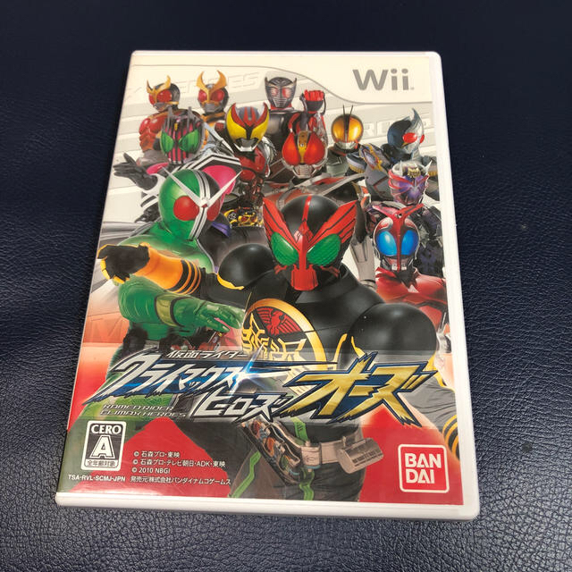 BANDAI(バンダイ)の仮面ライダー クライマックスヒーローズ オーズ Wii版 エンタメ/ホビーのゲームソフト/ゲーム機本体(家庭用ゲームソフト)の商品写真