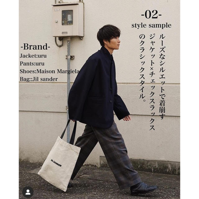 ポイント5倍 URU WOOL OVER JACKET NAVY サイズ2 - 通販