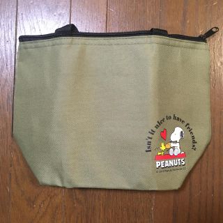 ピーナッツ(PEANUTS)のスヌーピー ランチバッグ 保冷 カーキ 付録 マキア(弁当用品)