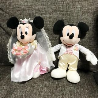 ディズニー(Disney)の【美品】ウェルカムドール ミッキー ミニー おまけつき(キャラクターグッズ)