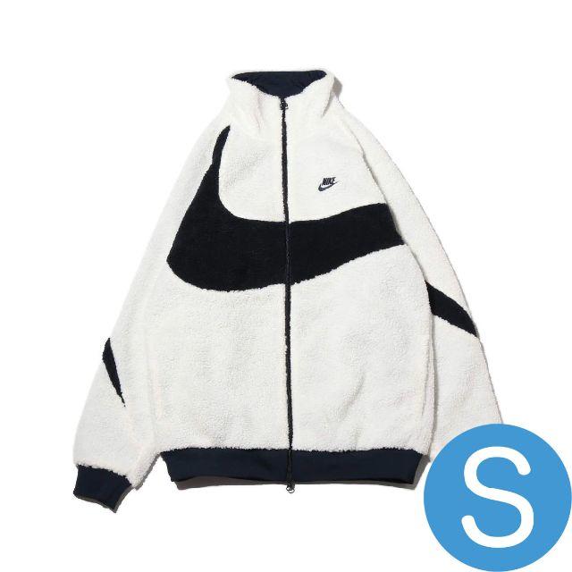 NIKE(ナイキ)の2019 NIKE BIG SWOOSH BOA JACKET 白S① メンズのジャケット/アウター(ナイロンジャケット)の商品写真