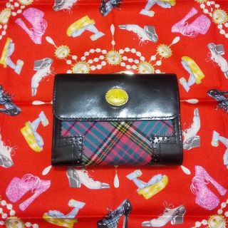 ヴィヴィアンウエストウッド(Vivienne Westwood)のy-様専用 ブルーマックチェック エナメルオーブボタン 折り財布 ヴィヴィアン(財布)