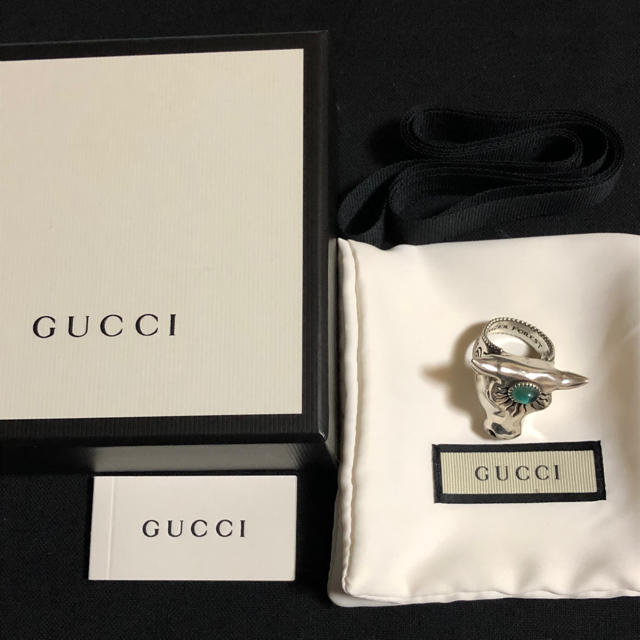 Gucci - GUCCI グッチ ブル ヘッド リング 大 19号 指輪 正規品 中古