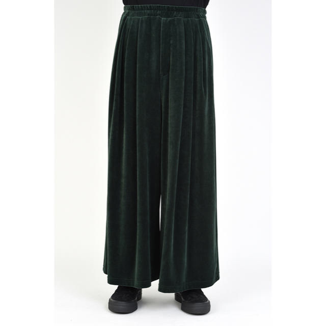 LAD MUSICIAN VELOUR CROPPED WIDE PANTS-