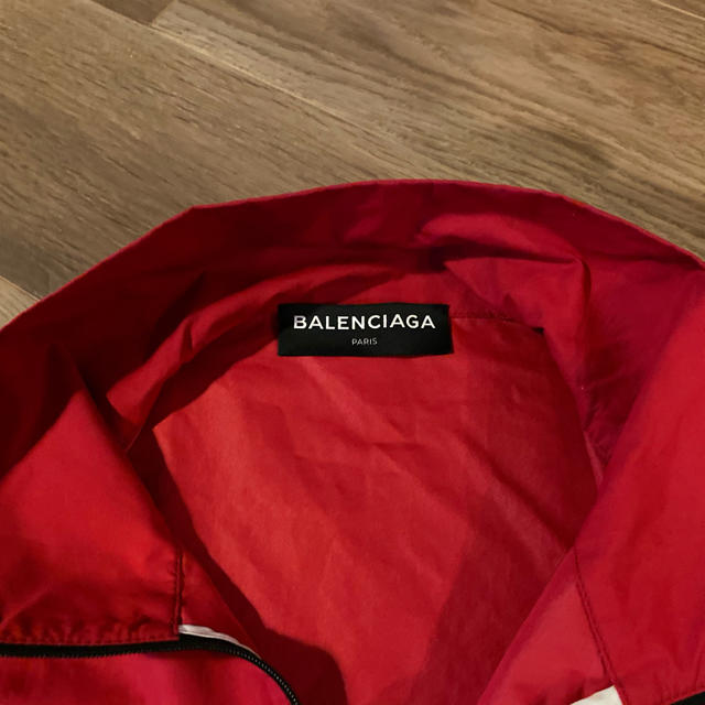 Balenciaga(バレンシアガ)のバレンシアガBALENCIAGAトラックジャケットナイロンブルゾン赤37美中古 メンズのジャケット/アウター(ナイロンジャケット)の商品写真