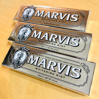 マービス(MARVIS)の【新品未開封】MARVIS マービス ホワイトニングミント 85ml 3本セット(歯磨き粉)