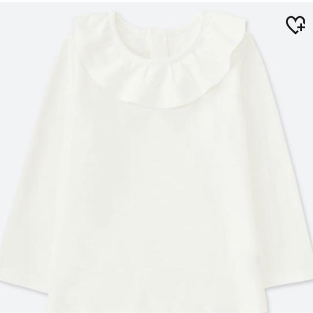 UNIQLO(ユニクロ)の【新品未開封】ユニクロ クルーネックT 長袖 キッズ/ベビー/マタニティのキッズ服女の子用(90cm~)(Tシャツ/カットソー)の商品写真