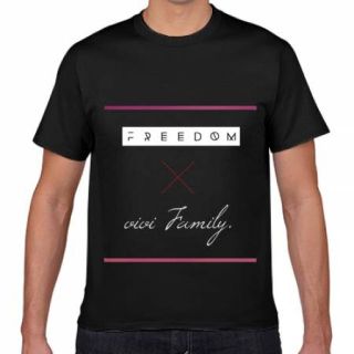 ギルタン(GILDAN)のvivi×freedom Tシャツ 🖤 Lサイズ(BLACK)(Tシャツ/カットソー(半袖/袖なし))