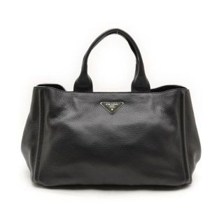 プラダ(PRADA)のPRADA プラダ ◇ オール レザー 皮 革 カナパ トート ハンド バッグ鞄(トートバッグ)