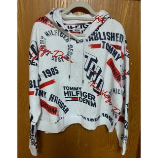 トミーヒルフィガー(TOMMY HILFIGER)のトミーフィルガー　デニム　裏起毛　パーカー　大きいサイズ(パーカー)