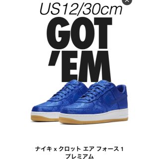 ナイキ(NIKE)のnike clot force 1  30cm / us12 クロットフォース1(スニーカー)