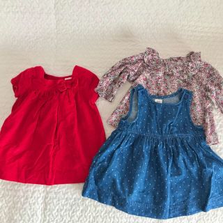 ギャップ(GAP)の可愛いベビー服3点セット♡(ワンピース)