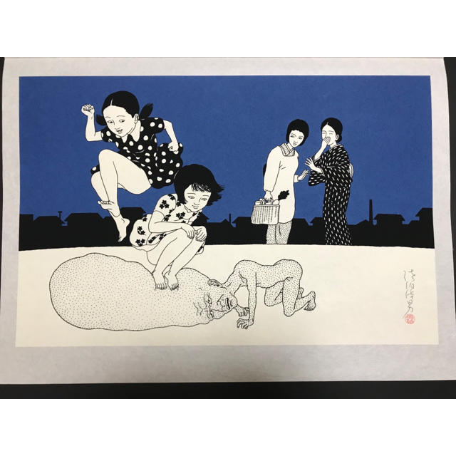 佐伯俊男【シルクスクリーン】極美品 エンタメ/ホビーの美術品/アンティーク(版画)の商品写真