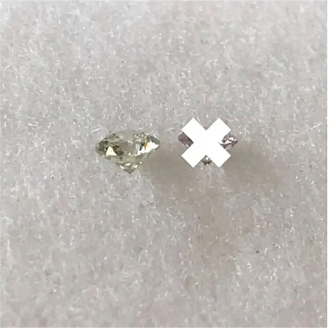 天然グリーンダイヤモンド　0.14ct ソーティング付き