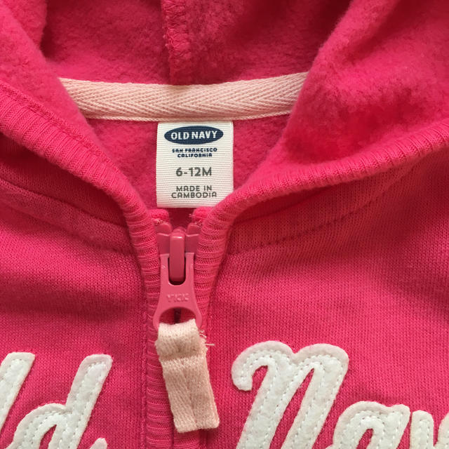 Old Navy(オールドネイビー)のオールドネイビー パーカー トレーナー 女の子 70 75 80 キッズ/ベビー/マタニティのベビー服(~85cm)(トレーナー)の商品写真