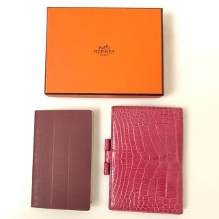 Hermes - 極美品 ☆ エルメス アジェンダGM 手帳カバー フューシャ