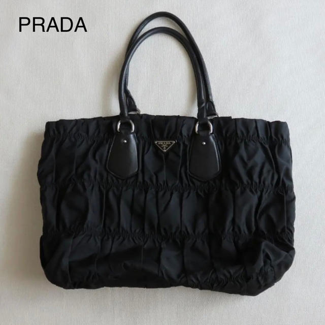 PRADA プラダ　ギャザーバッグレディース