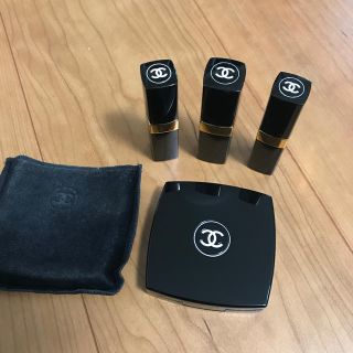 シャネル(CHANEL)のみーこさん専用シャネルリップ3点アイシャドウ(アイシャドウ)