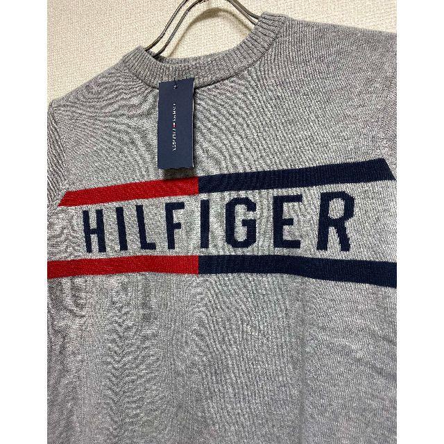 TOMMY HILFIGER(トミーヒルフィガー)の新品 ★ 150~160cm トミーヒルフィガー コットン セーター グレー キッズ/ベビー/マタニティのキッズ服男の子用(90cm~)(ニット)の商品写真