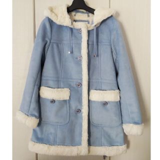 美品 Courreges クレージュ フェイクムートンコート