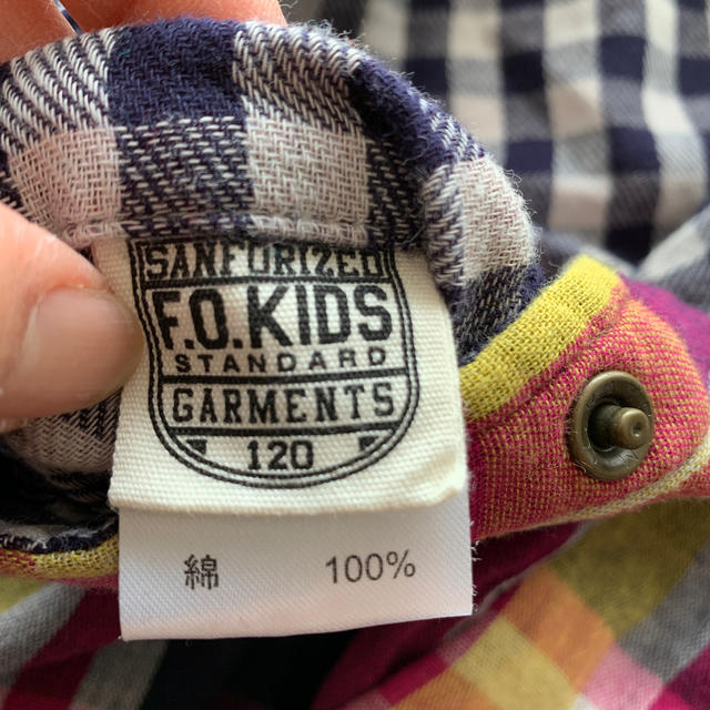 F.O.KIDS(エフオーキッズ)のリバーシブルシャツ キッズ/ベビー/マタニティのキッズ服男の子用(90cm~)(その他)の商品写真