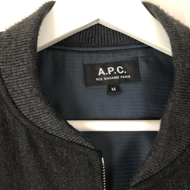 A.P.C - APC ノーカラーブルゾン ウールジャケット 美品の通販 by