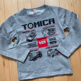 タカラトミー(Takara Tomy)の新品　トミカ　裏起毛　トレーナー　グレー　130(Tシャツ/カットソー)