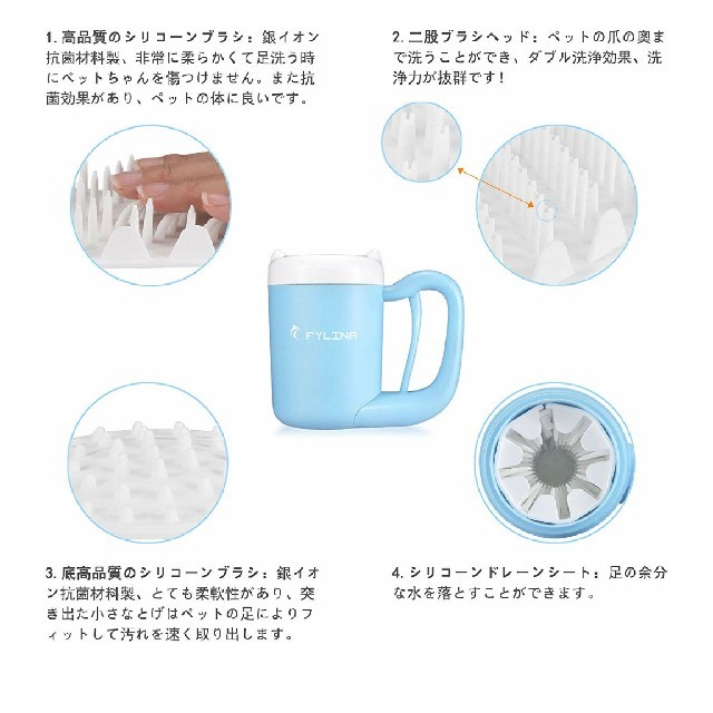 Fylina 足洗いカップ ペット 足 クリーナー 半自動式 の通販 By フクサキ S Shop ラクマ Fylina 足洗いカップ ペット 足 クリーナー 半自動式 の通販 By フクサキ S Shop ラクマ