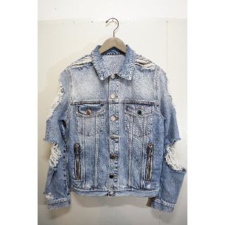 バルマン(BALMAIN)の BALMAINバルマン デストロイ デニム ジャケット Gジャン 1103J▲(Gジャン/デニムジャケット)