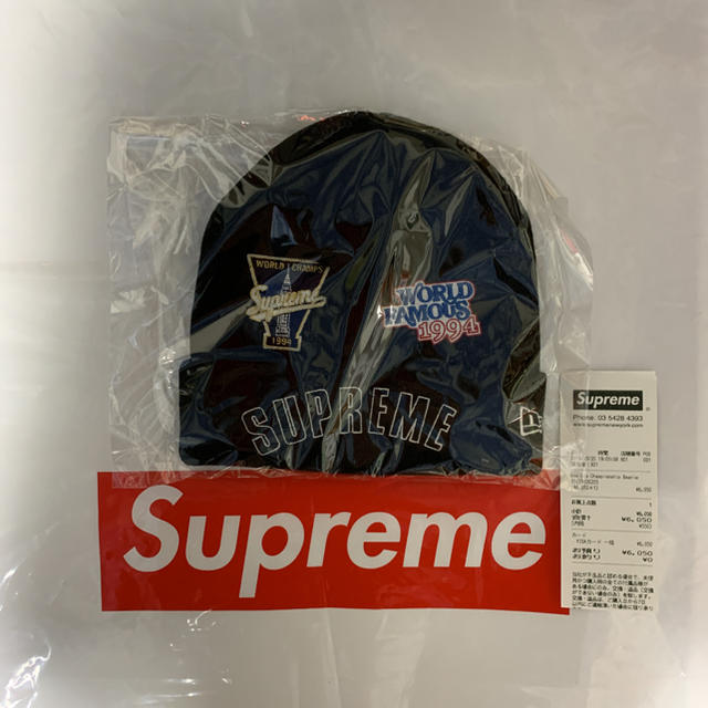 メンズSUPREME シュプリーム ニューエラ　コラボニット帽　19AW