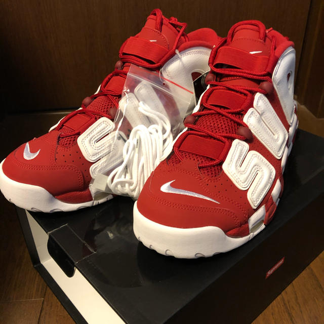supreme nike more uptempo red モアテン　ナイキ