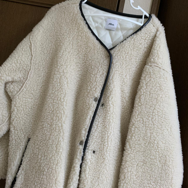 mite ロングボアコート レディースのジャケット/アウター(ロングコート)の商品写真