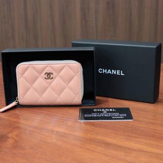 シャネル マトラッセ コインケース ピンクベージュ A69271 未使用