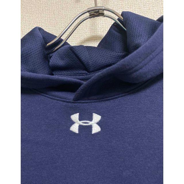 UNDER ARMOUR(アンダーアーマー)の新品 ★ 160cm アンダーアーマー ユース フーディー ネイビー YXL キッズ/ベビー/マタニティのキッズ服男の子用(90cm~)(その他)の商品写真