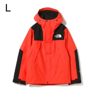 ザノースフェイス(THE NORTH FACE)の新品 ノースフェイス マウンテンジャケット ファイアリーレッド 赤 オレンジ L(マウンテンパーカー)