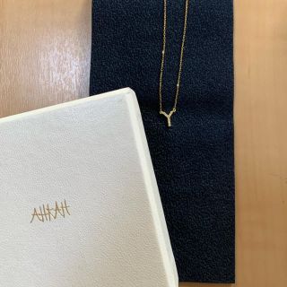 アーカー(AHKAH)のAHKAH イニシャルダイヤモンドネックレス(ネックレス)