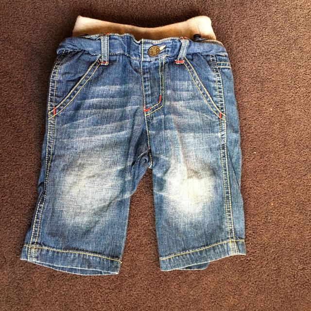 JUNK STORE(ジャンクストアー)の　デニムのオーバーオール　90cm  Junk  store キッズ/ベビー/マタニティのキッズ服男の子用(90cm~)(パンツ/スパッツ)の商品写真