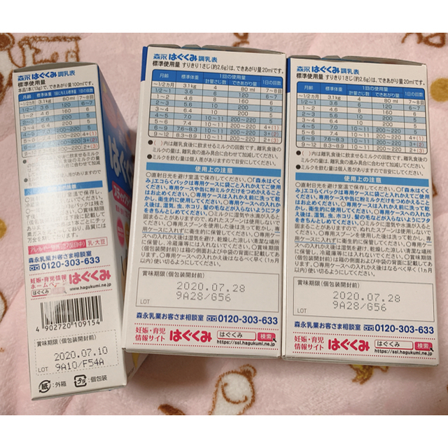 森永乳業(モリナガニュウギョウ)の森永はぐくみ　エコらくパック800g×2箱 キッズ/ベビー/マタニティの授乳/お食事用品(その他)の商品写真