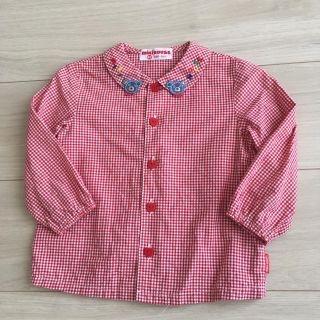 ミキハウス(mikihouse)のmikihouse  チェックブラウス80cm(シャツ/カットソー)