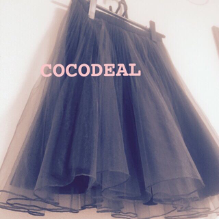 ココディール(COCO DEAL)の現在公式サイトNO.1チュールスカート♡(ひざ丈スカート)