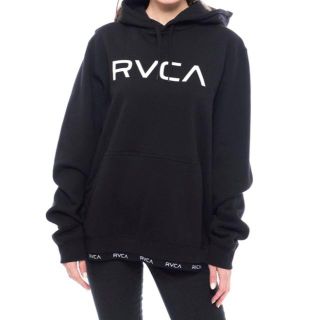 ルーカ(RVCA)の2019最新 RVCA ルーカテープボトムラインパーカ XSサイズ ブラック(パーカー)