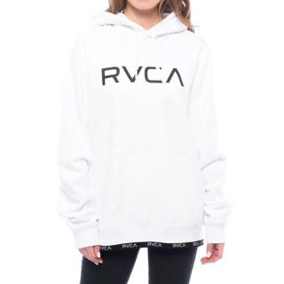 ルーカ(RVCA)の2019最新 RVCA ルーカテープボトムラインパーカ XSサイズ ホワイト(パーカー)