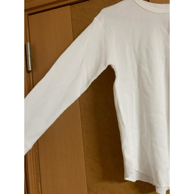 GU(ジーユー)のワッフルTシャツ レディースのトップス(Tシャツ(長袖/七分))の商品写真