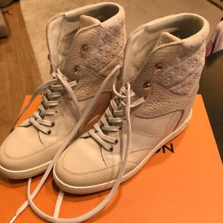 ルイヴィトン(LOUIS VUITTON)のLVレザースニーカーブーツ 38.5(スニーカー)