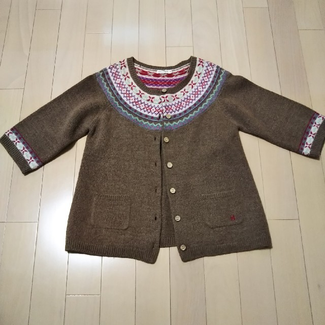 KP(ニットプランナー)の【KP kids stuff】ニットカーディガン キッズ/ベビー/マタニティのキッズ服女の子用(90cm~)(カーディガン)の商品写真